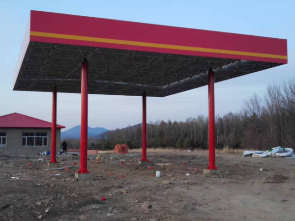 峨眉山加油站网架